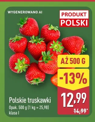 Truskawki polskie promocja w Aldi