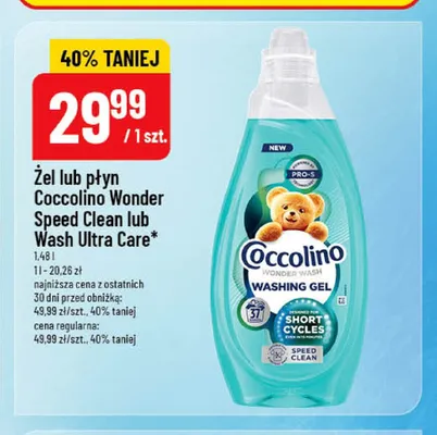 Żel do prania Coccolino Wash Ultra Care promocja w POLOmarket