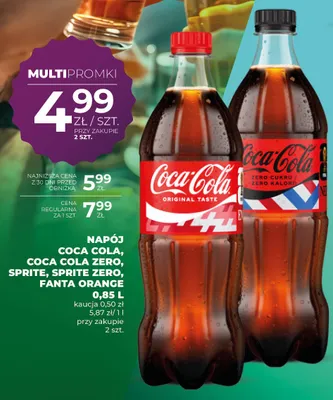 Napój Coca-Cola Original Taste promocja w Duży Ben