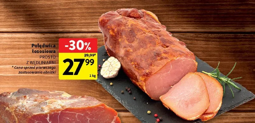 Polędwica łososiowa prosto z wędliniarni promocja w Intermarche