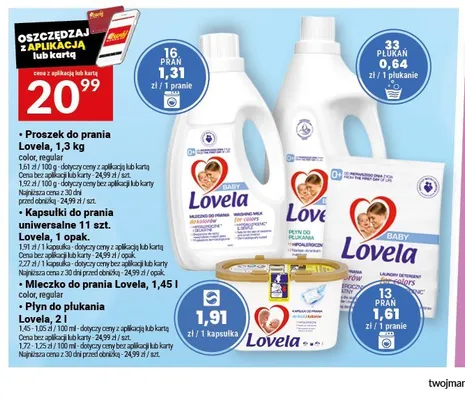 Mleczko do prania Lovela promocja w Twój Market
