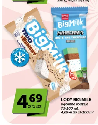 Lody Big Milk Algida promocja w Euro Sklep