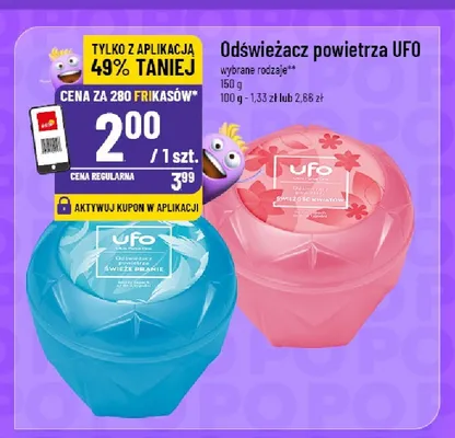 Odświeżacz powietrza UFO Świeże pranie promocja w POLOmarket