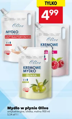 Mydło kremowe w płynie oliwka promocja w LEWIATAN