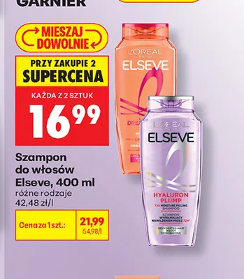 Szampon do włosów Elseve promocja w Biedronka