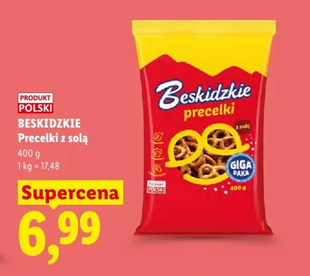 Precelki z solą Beskidzkie Giga Paka promocja w Lidl