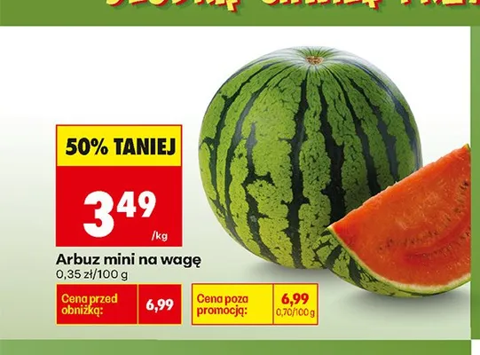 Arbuz mini promocja w Biedronka