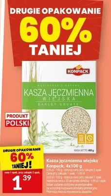 Kasza jęczmienna wiejska promocja w Twój Market