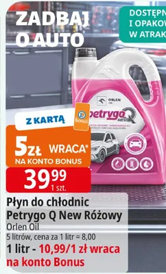 Płyn do chłodnic Petrygo O Różowy promocja w Leclerc
