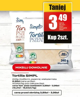 Tortilla pszenna grillowana Pano promocja w Supeco