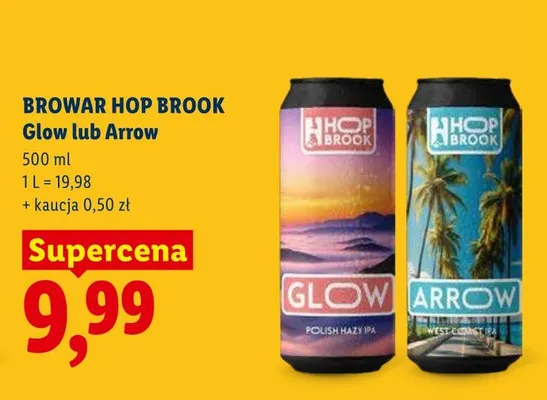 Piwo Hop Brook Glow promocja w Lidl