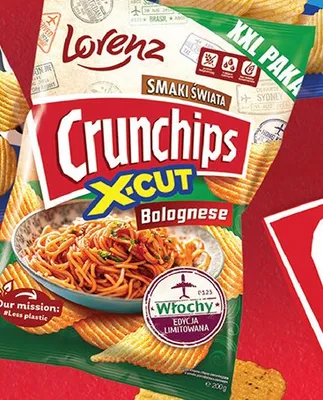 Chipsy Lorenz Crunchips X-Cut Bolognese promocja w Biedronka
