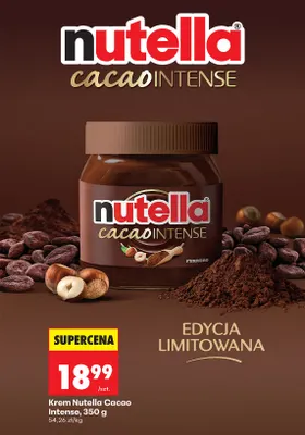 Krem Nutella Cacao Intense promocja w Biedronka