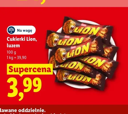 Cukierki Lion luzem promocja w Lidl