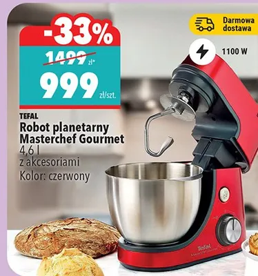 Robot planetarny Masterchef Gourmet 4.6l z akcesoriami promocja w Biedronka