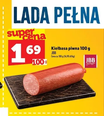 Kiełbasa piwna JBB promocja w TOPAZ