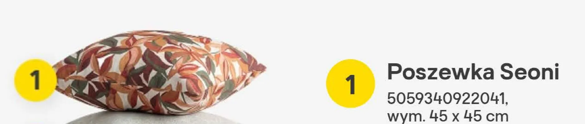 Poszewka Seoni promocja w Castorama