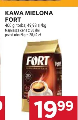 Kawa mielona Fort promocja w Stokrotka