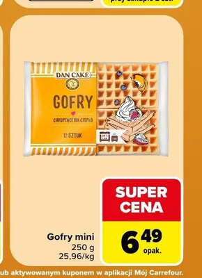 Gofry mini Dan Cake promocja w Carrefour