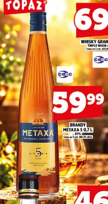 Brandy Metaxa 5 promocja w TOPAZ