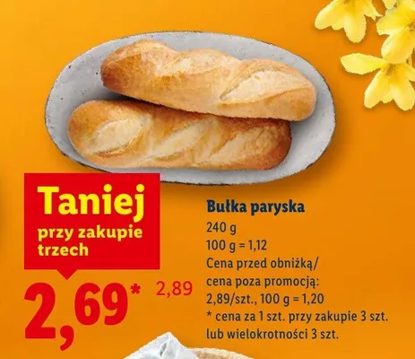Bułka paryska promocja w Lidl