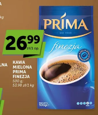 Kawa mielona Prima Finezja promocja w Euro Sklep