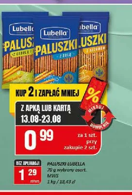 Paluszki Lubella z solą promocja w Chorten