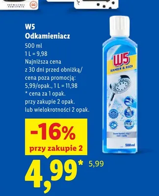 Odkamieniacz W5 promocja w Lidl