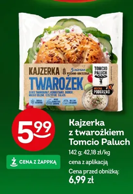 Kajzerka z twarożkiem Tomcio Paluch promocja w Żabka