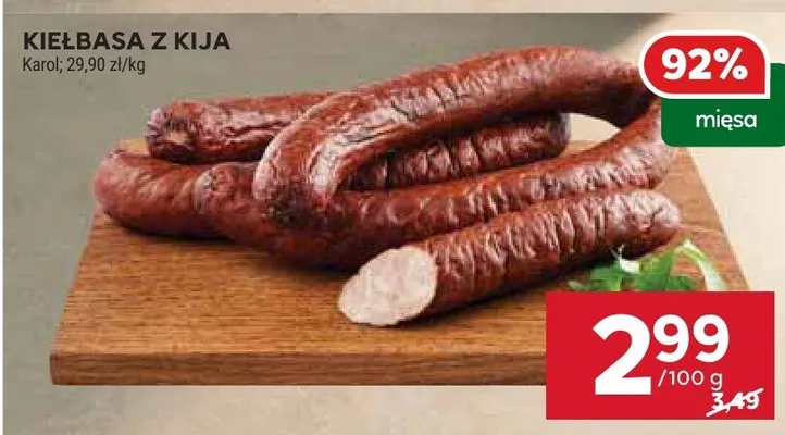 Kiełbasa z kija promocja w Stokrotka