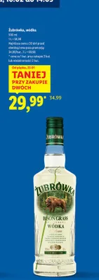 Wódka Bison Grass promocja w Lidl