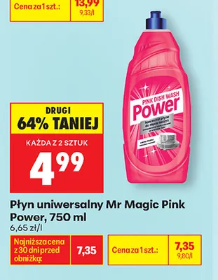 Płyn uniwersalny Mr Magic Pink Power promocja w Biedronka