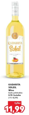 Wino białe półsłodkie Kadarita Soleil promocja w Kaufland