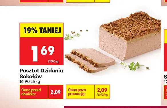 Pasztet Dzidunia Sokołów promocja w Biedronka
