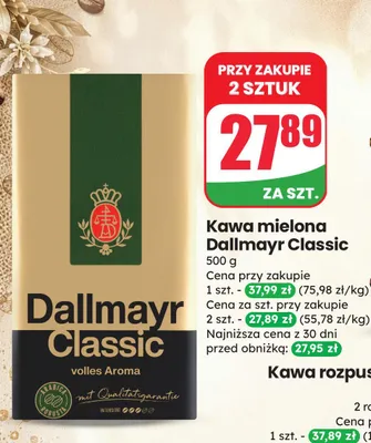 Kawa mielona Dallmayr Classic promocja w Dino