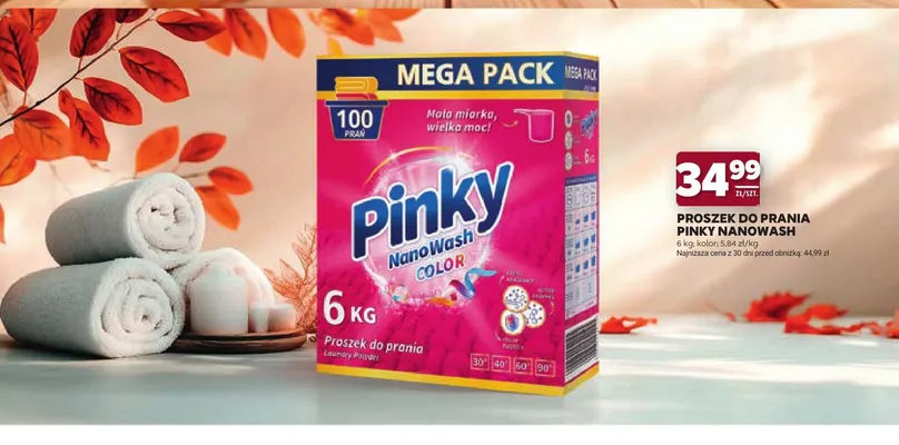 Proszek do prania Pinky NanoWash Color promocja w Stokrotka