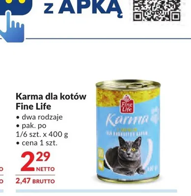Karma dla kotów Fine Life promocja w Makro