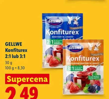 Środek żelujący Konfiturex 3:1 Gellwe promocja w Lidl