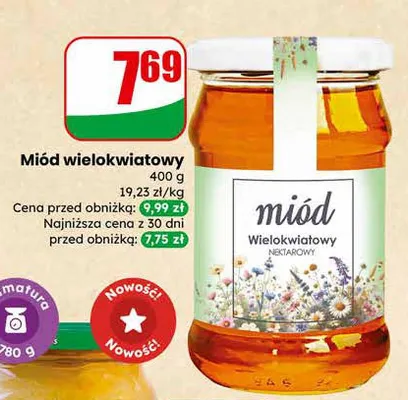 Miód wielokwiatowy promocja w Dino