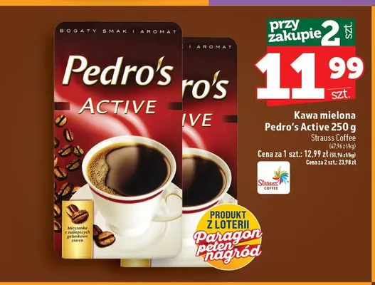 Kawa mielona Pedro's Active promocja w TOPAZ