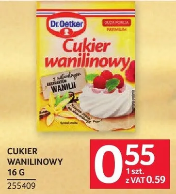 Cukier wanilinowy Dr. Oetker 16g promocja w Selgros