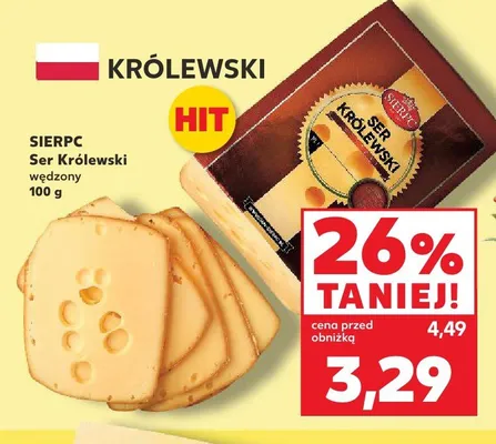 Ser Królewski wędzony Sierpc promocja w Kaufland