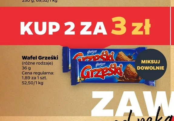 Wafel Grześki promocja w Netto