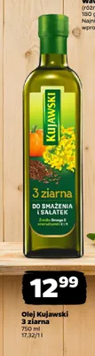 Olej rzepakowy Kujawski 3 ziarna promocja w Netto