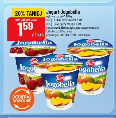 Jogurt Jogobella promocja w POLOmarket