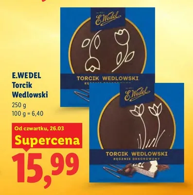 Torcik Wedlowski promocja w Lidl