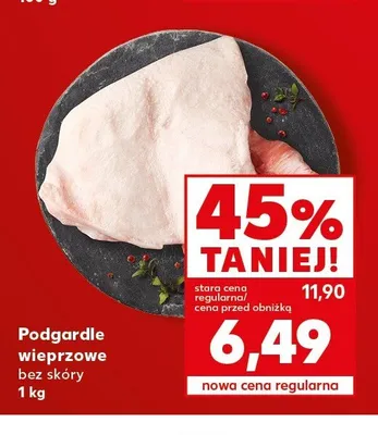 Podgardle wieprzowe bez skóry promocja w Kaufland