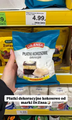 Płatki kokosowe dekoracyjne Dr. Ensa promocja w Dino