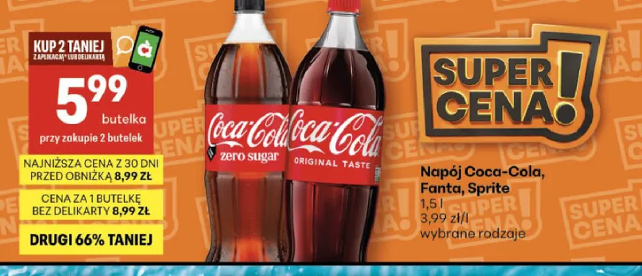 Napój gazowany Fanta promocja w Delikatesy Centrum