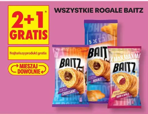 Rogal z nadzieniem kakaowym Baitz Cocoa Croissant promocja w Biedronka